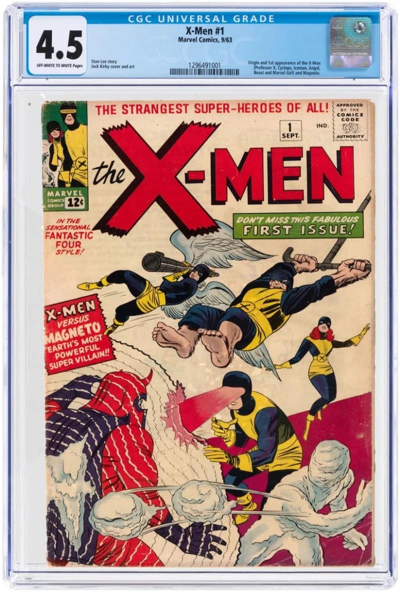 XMEN 1 SEPTEMBER 1963 CGC 4.5 VG+(FIRST XMEN &